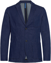 Jere Organic Cotton Denim Jacket Suits & Blazers Blazers Single Breasted Blazers Navy FRENN