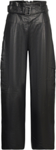 Harlyn Leather Trouser Bottoms Trousers Leather Leggings-Bukser Black AllSaints