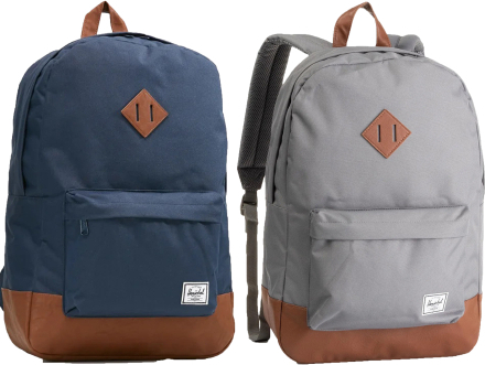 Herschel Heritage Backpack klassischer Rucksack mit Laptopfach 10007 Grau oder Blau