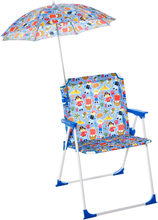 Sedia pieghevole per bambini con ombrello per giardino spiaggia campeggio