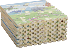 Tappeto puzzle per bambini 24 pezzi impermeabile antiscivolo animali terra