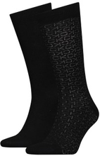 Calvin Klein Strømper 2P Mirrored Logo Socks Svart One Size Herre