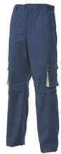 Pantalone da lavoro bermuda multitasche blu beige resistente cantiere PAMPAS 6 Pantalone PAMPAS 6 XXL