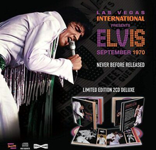 Elvis Presley : Las Vegas International Presents Elvis - September 1970 CD Pre Owned