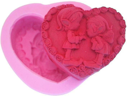 3D Love Rose Heart Gum Soap Mold