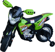 Moto cross elettrica per bambini verde