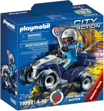Playmobil City Action Politi - Speed Quad - 71092 Toys Playmobil Toys Playmobil City Action Multi/mønstret PLAYMOBIL*Betinget Tilbud
