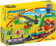 Playmobil 1.2.3 Mit Første Togsæt - 70179 Toys Playmobil Toys Playmobil 1.2.3 Multi/patterned PLAYMOBIL