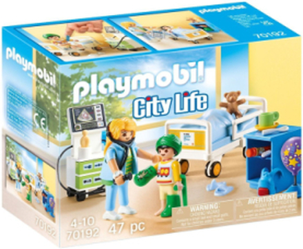 Playmobil City Life Hospitalsstue Til Børn - 70192 Toys Playmobil Toys Playmobil City Life Multi/patterned PLAYMOBIL