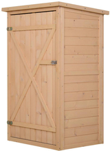 Armadio casetta in legno porta attrezzi da esterno impermeabile 75x56x115 cm
