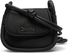 Knot Mini Flap Over Bags Crossbody Bags Black Ganni