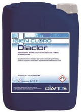 Diaclor detergente igienizzante e disinfettante a base di ipoclorito di sodio 5 LT