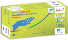 Confezione da 50 guanti Sensitop High Risk in lattice senza polvere taglia XL