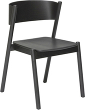 Oblique Spisestol Home Furniture Chairs & Stools Black Hübsch