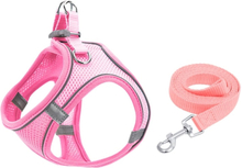 TM050 Pet Chest Strap Vest Type Breathable Reflective Traction Rope L(Pink)