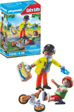 "Playmobil City Life Paramediciner Med Patient - 71245 Toys Playmobil Toys Playmobil City Life Multi/patterned PLAYMOBIL"