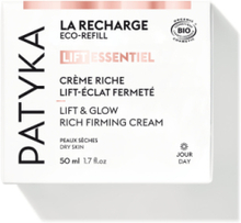 Lift & Glow Rich Firming Cream – Dry Skin - Refill 50Ml Fugtighedscreme Dagcreme Nude Patyka