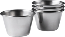 Dipskål 4 Stk. Home Kitchen Baking Accessories Mixing Bowls Silver Holm