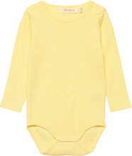 Sggalileo Wide Rib Ls Body Bodies Long-sleeved Yellow Soft Gallery