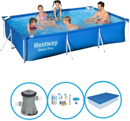 Bestway Pool Steel Pro - Poolpaket - 300x201x66 cm