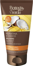 Keratina e Cocco - Balsamo nutriente lisciante - con Keratina e olio di Cocco - capelli lisci o da lisciare
