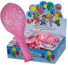 Bini Balloons Balloner It's a Girl Rosa 29cm - 6 st