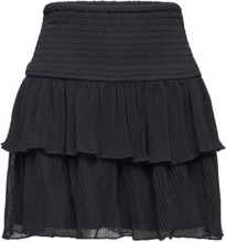 Skirt Short Plisse Dresses & Skirts Skirts Short Skirts Black Lindex