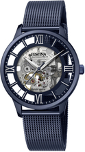 Festina F20574/1 Horloge Automatic Mesh staal blauw 50 mm