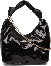 Velina Hobo Bags Top Handle Bags Black GUESS