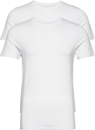 Jbs 2-Pack O-Neck Bamboo T-shirts Short-sleeved Hvit JBS*Betinget Tilbud
