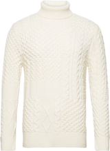 Maroll Pattern Tops Knitwear Turtlenecks White Matinique