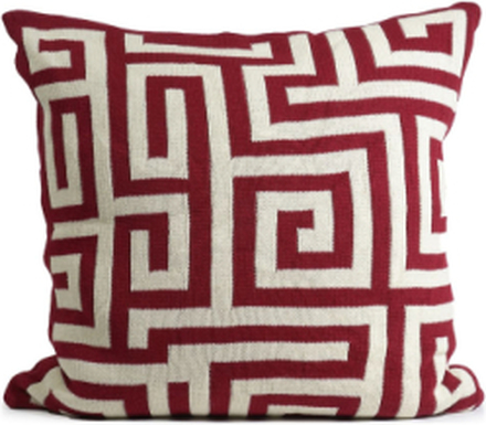 Knitted C/C 50X50Cm Home Textiles Cushions & Blankets Cushion Covers Rød Ceannis*Betinget Tilbud