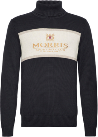 Trevor Roller Neck Designers Knitwear Turtlenecks Navy Morris