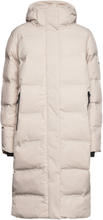 Hooded Longline Puffer Jacket Sport Coats Winter Coats Beige Superdry Sport