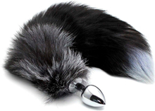 Black and White Fox Tail, Large Plug | Rävsvans
