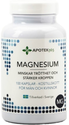 Apotek365 Magnesium 100 kapslar