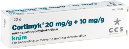 Cortimyk kräm 20 mg/g + 10 mg/g 20 gr