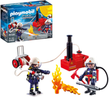 Playmobil City Action Brandmænd Med Vandpumpe - 9468 Toys Playmobil Toys Playmobil City Action Multi/patterned PLAYMOBIL