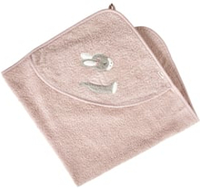 Sterntaler Badehåndklæde med motiv og hætte 80 x 80 cm Emmi Girl soft pink
