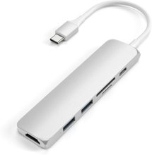 Satechi Slim USB-C MultiPort Adapter V2, Silver