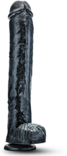 Jet Dark Steel Carbon Metallic Anal Dildo 35,5cm Ekstra tyk analdildo