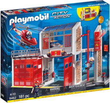 Playmobil City Action Stor Brandstation - 9462 Toys Playmobil Toys Playmobil City Action Multi/patterned PLAYMOBIL