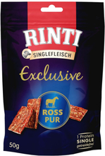 RINTI Singlefleisch Exclusive Snack 50 g - Sparpaket: 3 x 50 g Hirsch Pur
