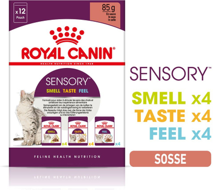 Royal Canin Sensory Smell Taste Feel Multipack in Sosse - 12 x 85 g