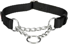 Trixie Premium Zug-Stopp Halsband Schwarz - Grösse M–L: 35–50 cm Halsumfang, B 20 mm