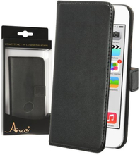 Anco - Premium Book Case - Echtleder - Apple iPhone 6 Plus Case - schwarz