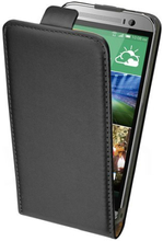 Slim FlipCase - PU-Leder - HTC One M8 - schwarz