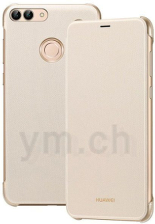 Huawei P Smart Case - Huawei Original - Flip Cover - gold