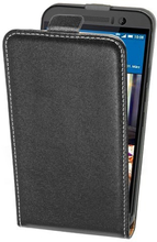 HTC One M9 Case - Slim FlipCase - PU-Leder - schwarz