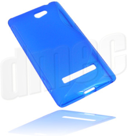 Design Gel Case S-Curve für HTC Windows Phone 8S, blau